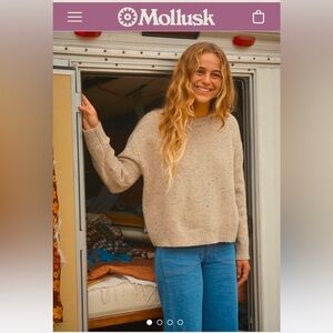 Mollusk women’s Rhys Sweater size XS Merino Wool blend